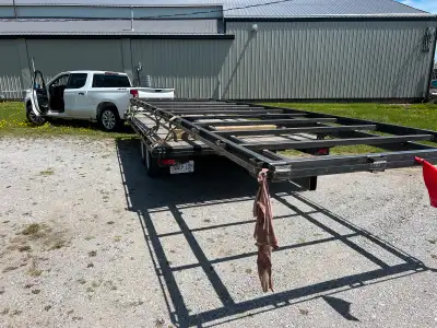 89 1/2” x 24ft Just galvanized frame You finish you save. New 7000lbs is at least $11k plus HST Need...