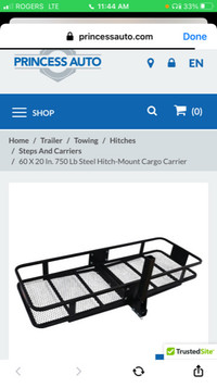 Hitch Mount Cargo Carrier -750 capacity 