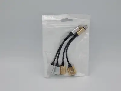 Headphone Adapter Dual Lightning Splitter 2in1 Audio Charging Dongle Double Jack Converter 2 pack br...