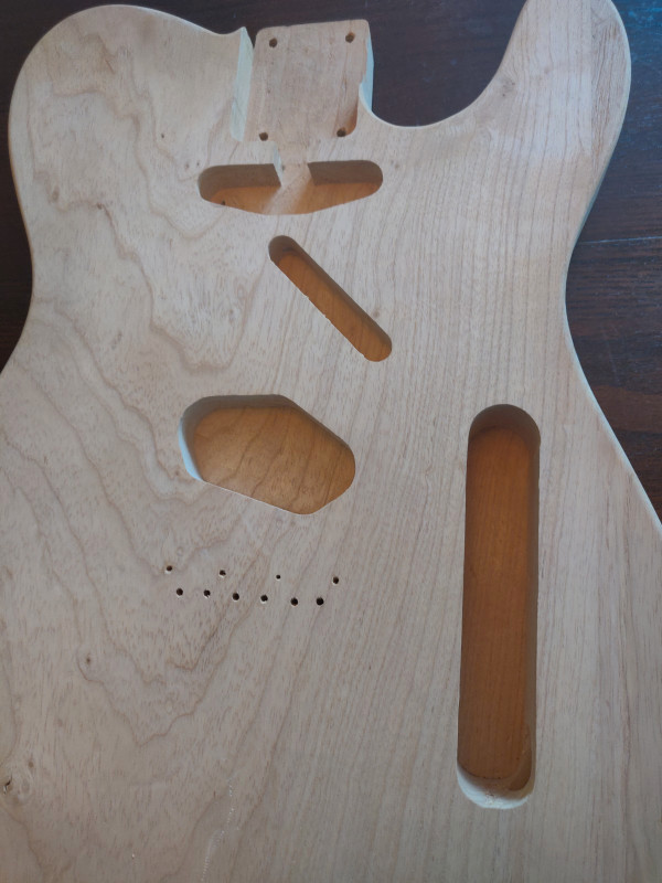 Telecaster Natural Alder Hand Made Guitar Body in Guitars in City of Toronto - Image 4