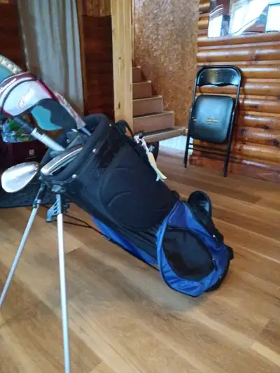 Top Flite golf bag and clubs, View more