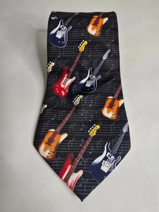 Electric Guitar Necktie – Perfect for Musicians & Music Lovers! in Men's in Markham / York Region - Image 3