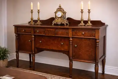 Antique Wood Sideboard, View more