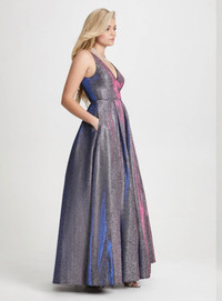 Metallic Lilac Glitter Dress