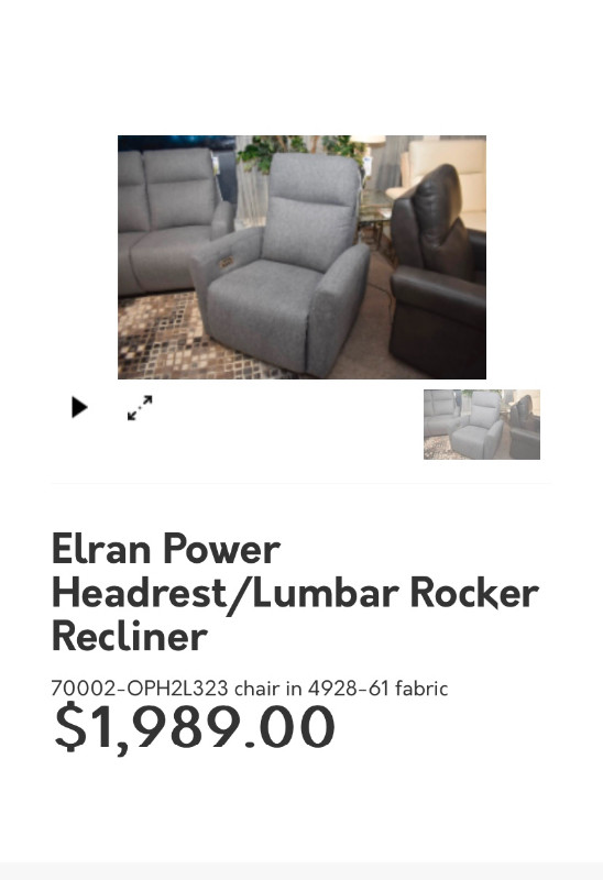 Electric standup and reclining chair. in Chairs & Recliners in Strathcona County - Image 3