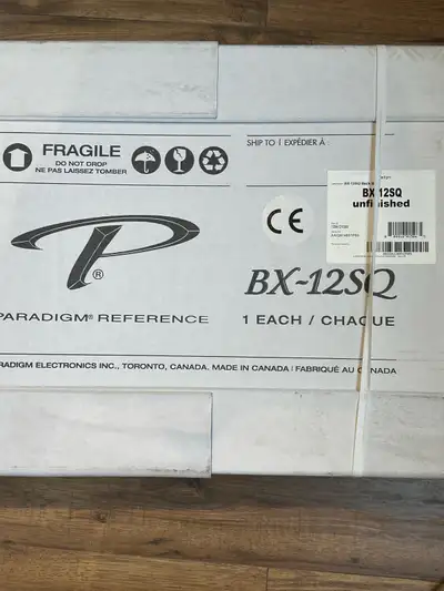 Paradigm In Wall Speakers and Sub 2 CI Pro P1 LCR v2 Speaker RVC-12SQ Subwoofer, Back Box and X-850...