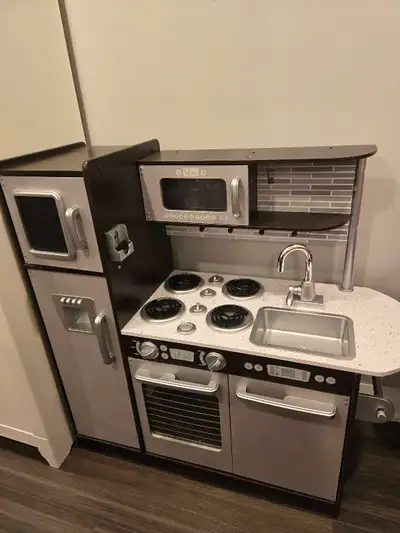 Brand new assembled kids play kitchen, View more