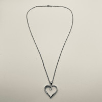 Sterling silver heart necklace