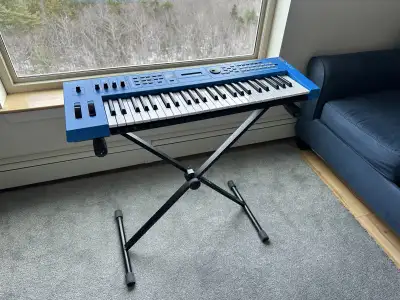 Yamaha MX49 BU Synthesizer, with Stand and Pedal, View more