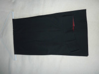 Pantalon noir chic (taille haute, jambe large)