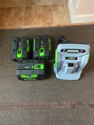 - (3) EGO Power + 56V ARC Lithium-Ion 5.0Ah battery $200 each ($500 for 3). - EGO Power + 56 (CH5500...