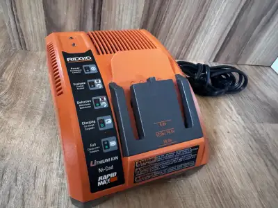 Ridgid Rapid Max Battery Charger Lithium Ion Ni-Cad No. R840091, View more
