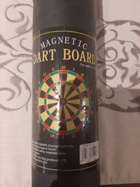 Magnetic dart board