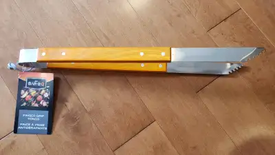 Brand New!! Mr. Bar-B-Q Finger Grip Tongs, View more