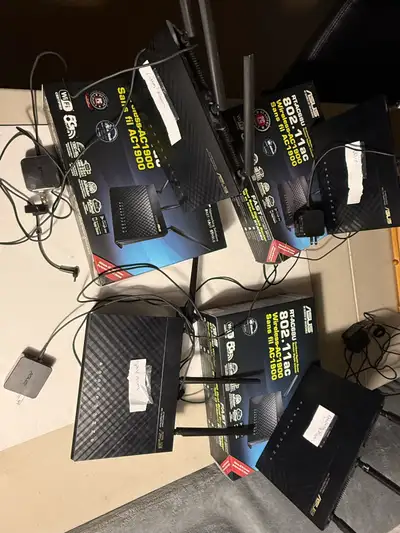 I have 4 ASUS RT-AC68U for sale all in working condition. 3 of them have the latest firmware updates...