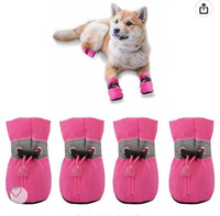 NEW YAODHAOD Size 2 Pink Shoes Small Dogs Hot Pavement Anti Slip