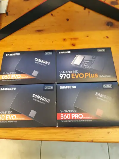 Samsung SSDs and NVMe Brand New