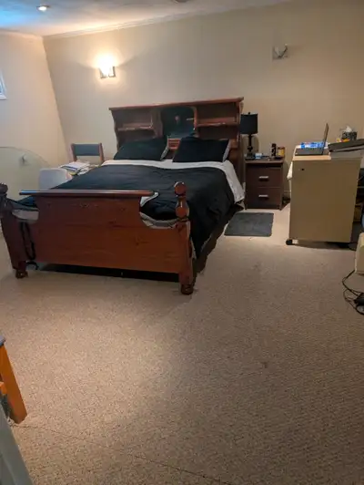 Furnished Basement Bedroom