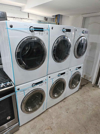WOW!! GE 24" WHITE FRONTLOAD STACKABLE WASHER ELECTRIC DRYER SET