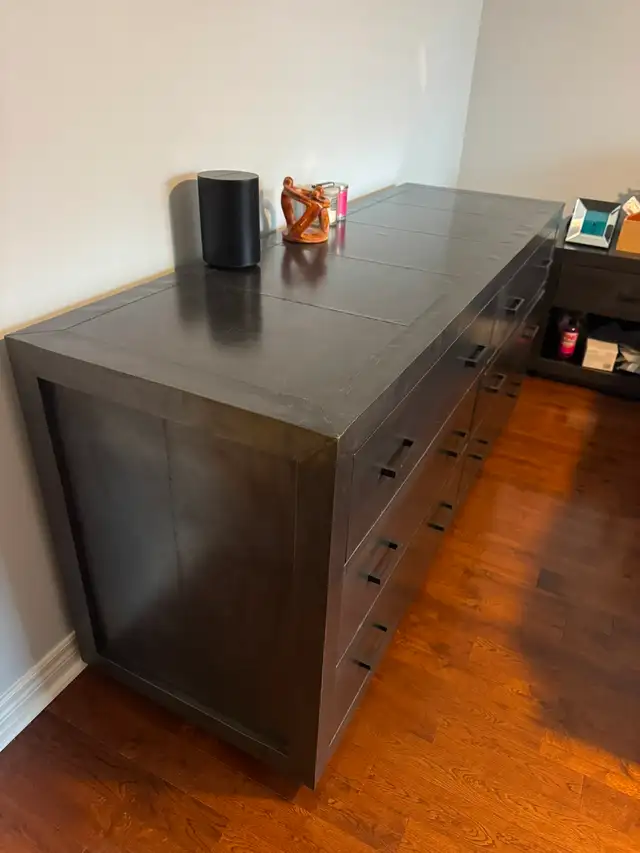 Restoration Hardware La Salle Metal Wrapped Dresser and Two Nigh in Dressers & Wardrobes in Oakville / Halton Region - Image 9