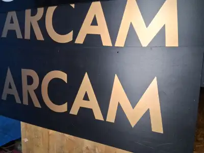 Vintage audio  signage, View more