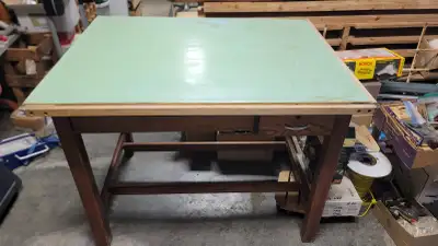 Vintage Wood Drafting Table / Desk, View more
