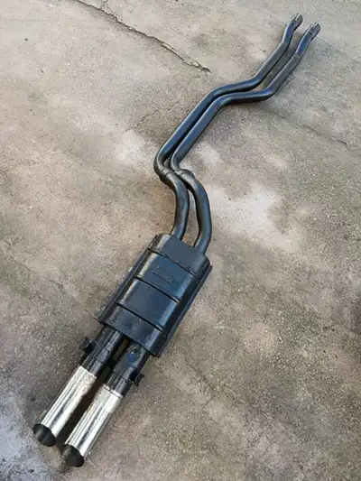 Left exhaust tail pipe Ferrari 365 GTC4, original, used. Price on request. More parts available. For...