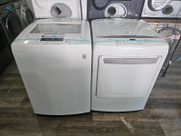 LG 27" WHITE FRONT CONTROL WASHER ELECTRIC DRYER SET CAN DELIVER