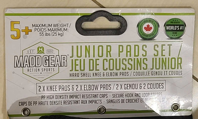 Junior Pads Set! 2 x Knee & 2 x Elbow Pads - Ages 5+ in Skateboard in Mississauga / Peel Region - Image 4