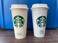 STARBUCKS reusable cups