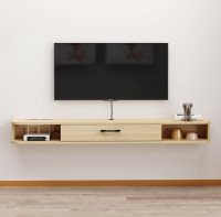 Floating TV Unit 79 Inch Wall Mounted Entertainment Console
