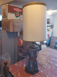 Antique Vintage Double Decker Lamp