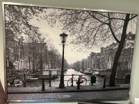 Amsterdam- large framed  print 55” x 40”- IKEA