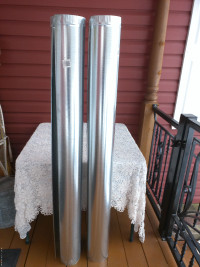 NEW!  Two 5 Feet lengths of galvanized pipe
