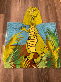 Dinosaur toddler hooded towel