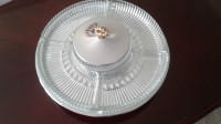 Vegetable dip Serving round Sectional Tray/Platter