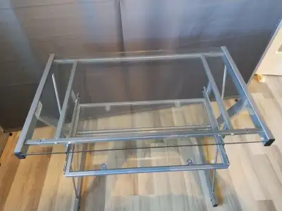 Bureau de travail avec tablette coulissante, View more