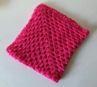 Hand Knitted Pink Wrap