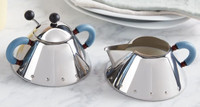 Alessi Michael Graves Sugar Bowl with Spoon & Creamer