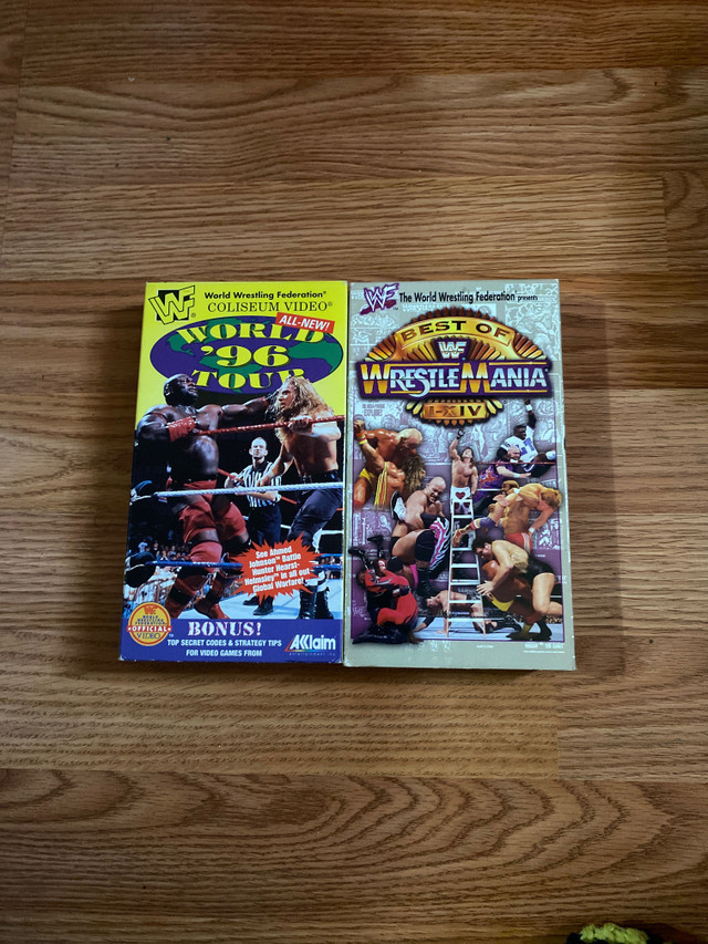 VINTAGE WWF VHS TAPES / 30 obo Arts & Collectibles Miramichi Kijiji