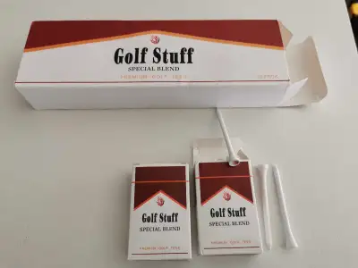 These new "Golf Stuff Special Blend" premium golf tees are a funny way to tee off. Each pack contain...
