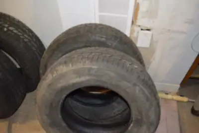 2 Cooper Edge MM snow tires and 2 Firestone Winterforce 2 R235/70/16” with 8 mm tread Firestone tire...