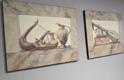 Pair of Decorative Wall Art Panels 30 x 24, View more