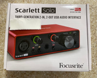 FOCUSRITE Scarlett solo 3rd Gen 2in-2put Audio interface 