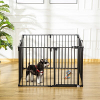 Dog Safety Gate 8-Panel Playpen 