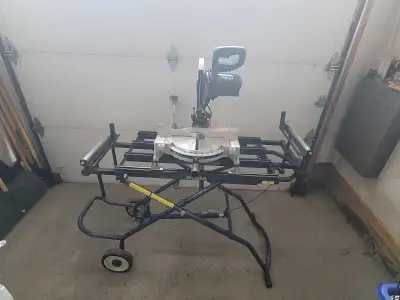Moving sale - 10" Delta compound miter saw with single, View more