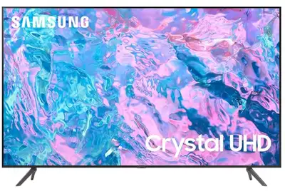 SAMSUNG 75-Inch Class Crystal UHD CU7000 Series PurColor, View more