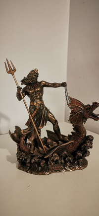 Poseidon Trident Hippocampus Dragon GREEK MYTHOLOGY God Sea