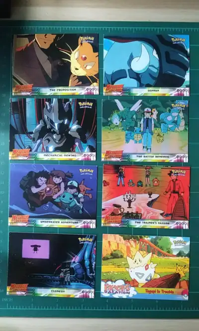 Pokemon Cards Vintage Topps Mewtwo Strikes Back & Pikachu's Vacation Animation Lot x16. Conditions A...