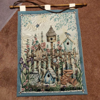 Wall Tapestry with Wooden Dowel Hanger